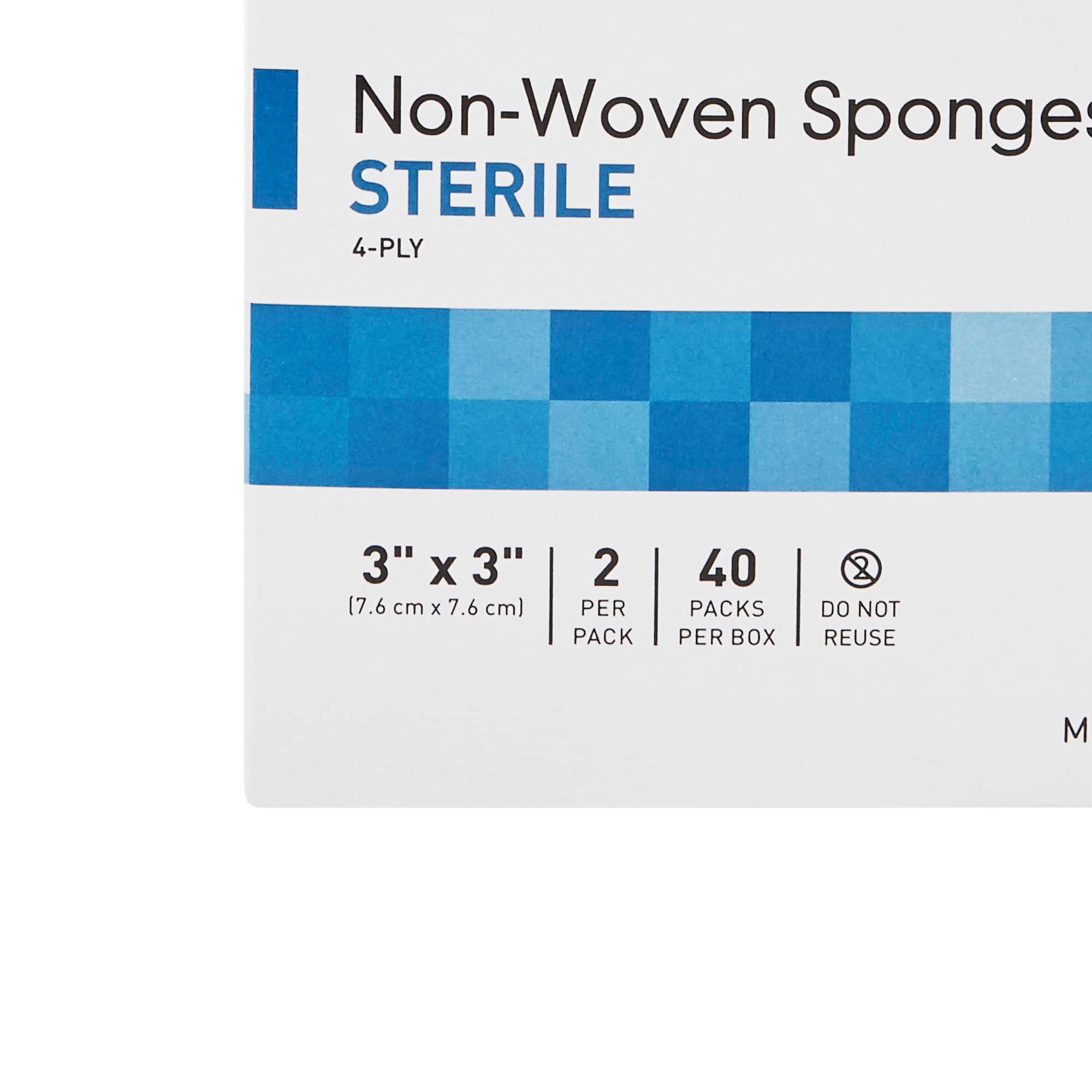83342000 NonWoven Sponge McKesson Polyester/Rayon 4-Ply 3 X 3 Inch Square Sterile - Image 3