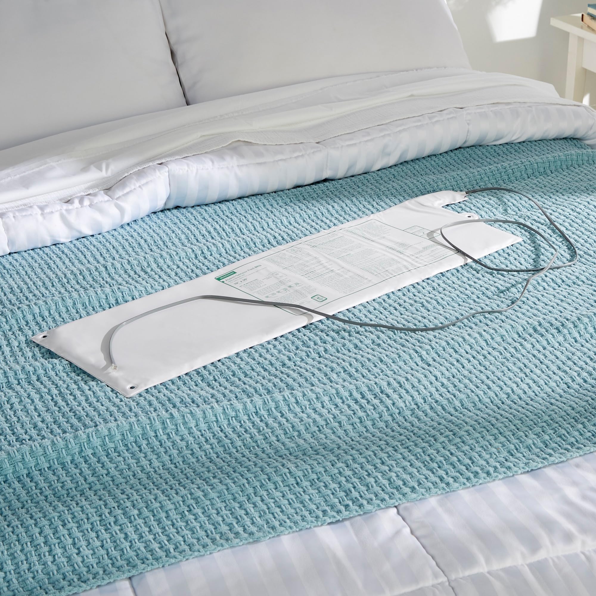 McKesson Alarm Sensor Pad for Chairs, Weight Sensitive, for use with Fall Prevention Monitors, Vinyl, 10 in x 30 in, 1 Count - Image 3