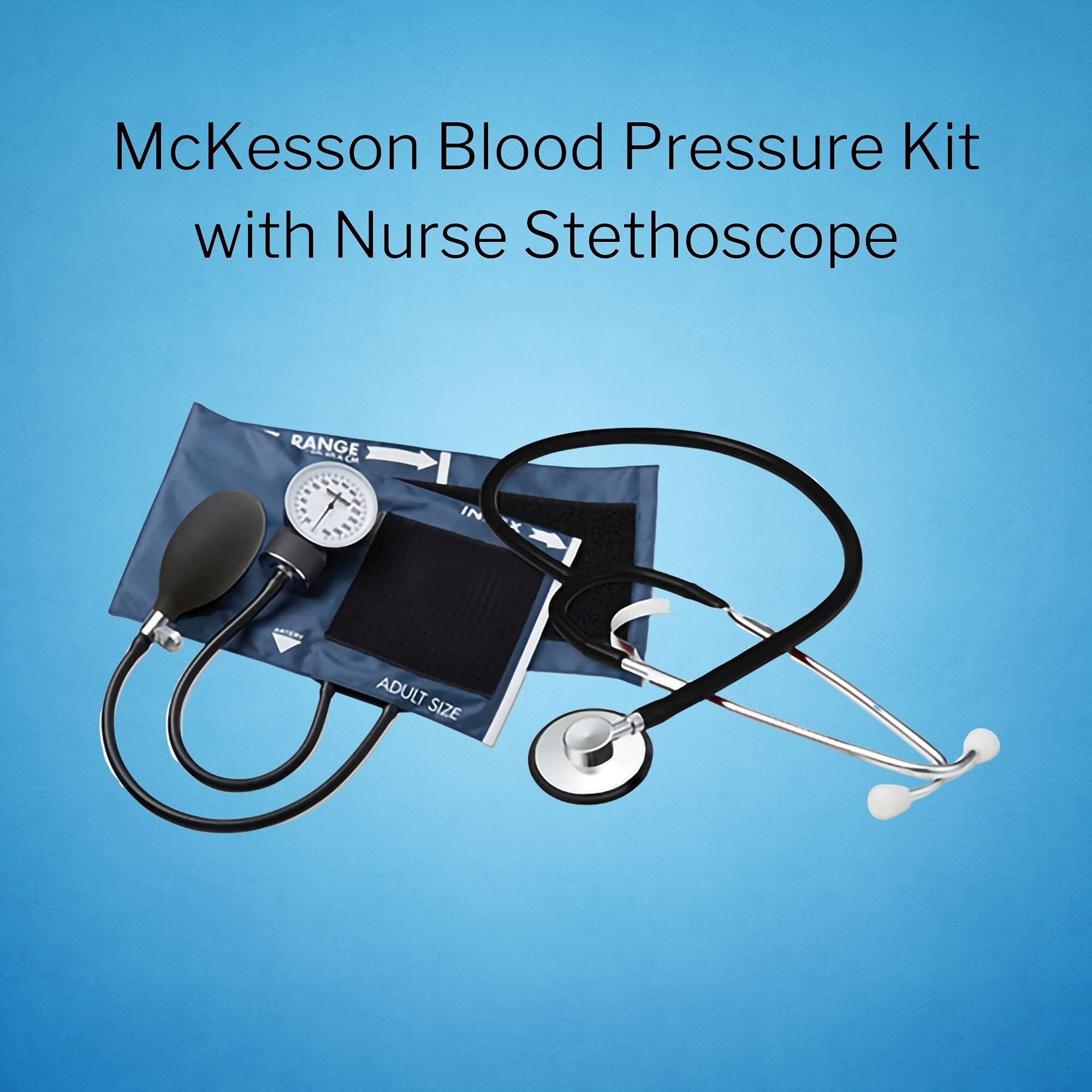 McKesson Aneroid Sphygmomanometer Blood Pressure Combo Kit, Sprague Rappaport Stethoscope, 1 Count - Image 5