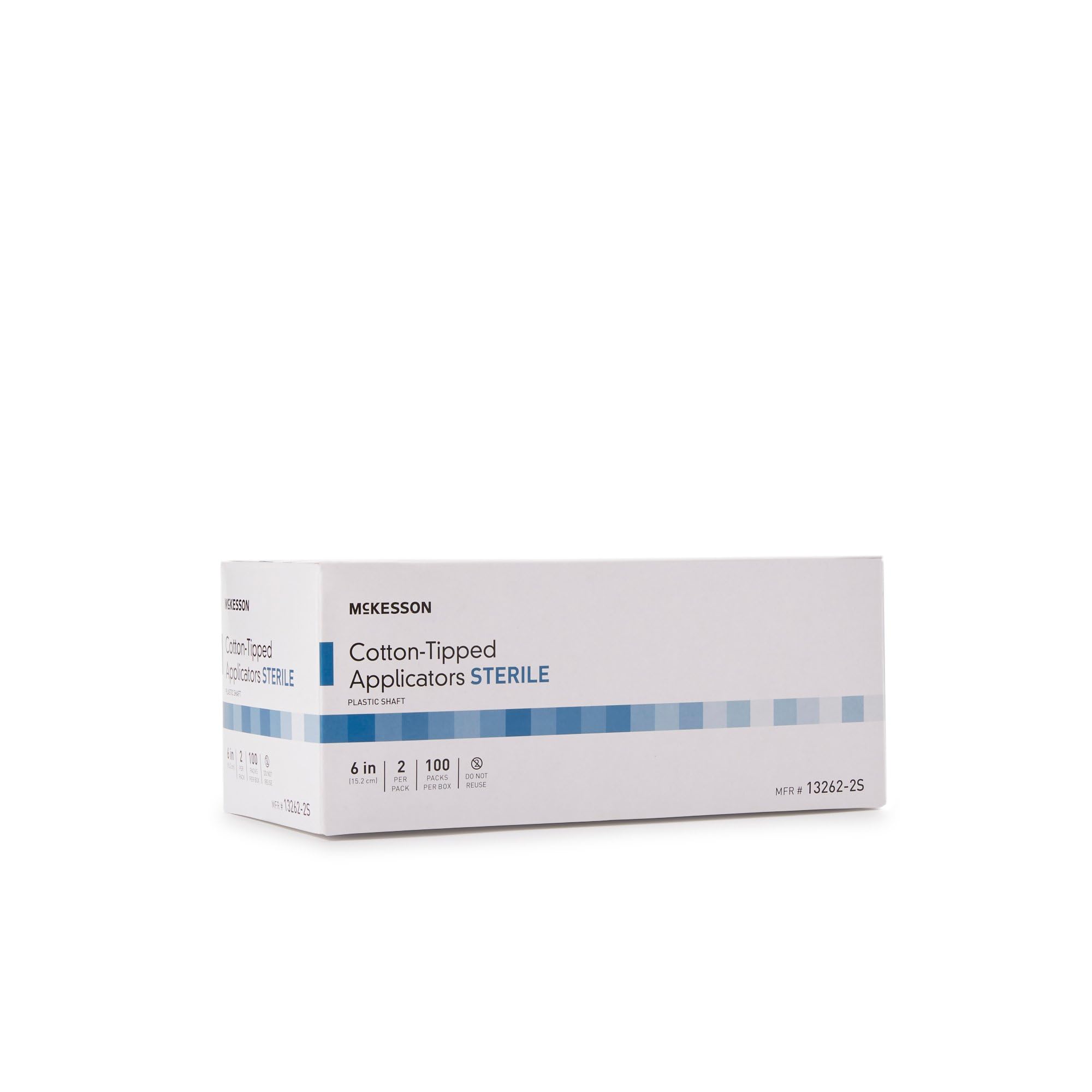 McKesson Cotton Tipped Applicator, 6 in [200 Count] Long Sterile Medical Swabs, Individually Wrapped, Plastic Shaft - Image 8