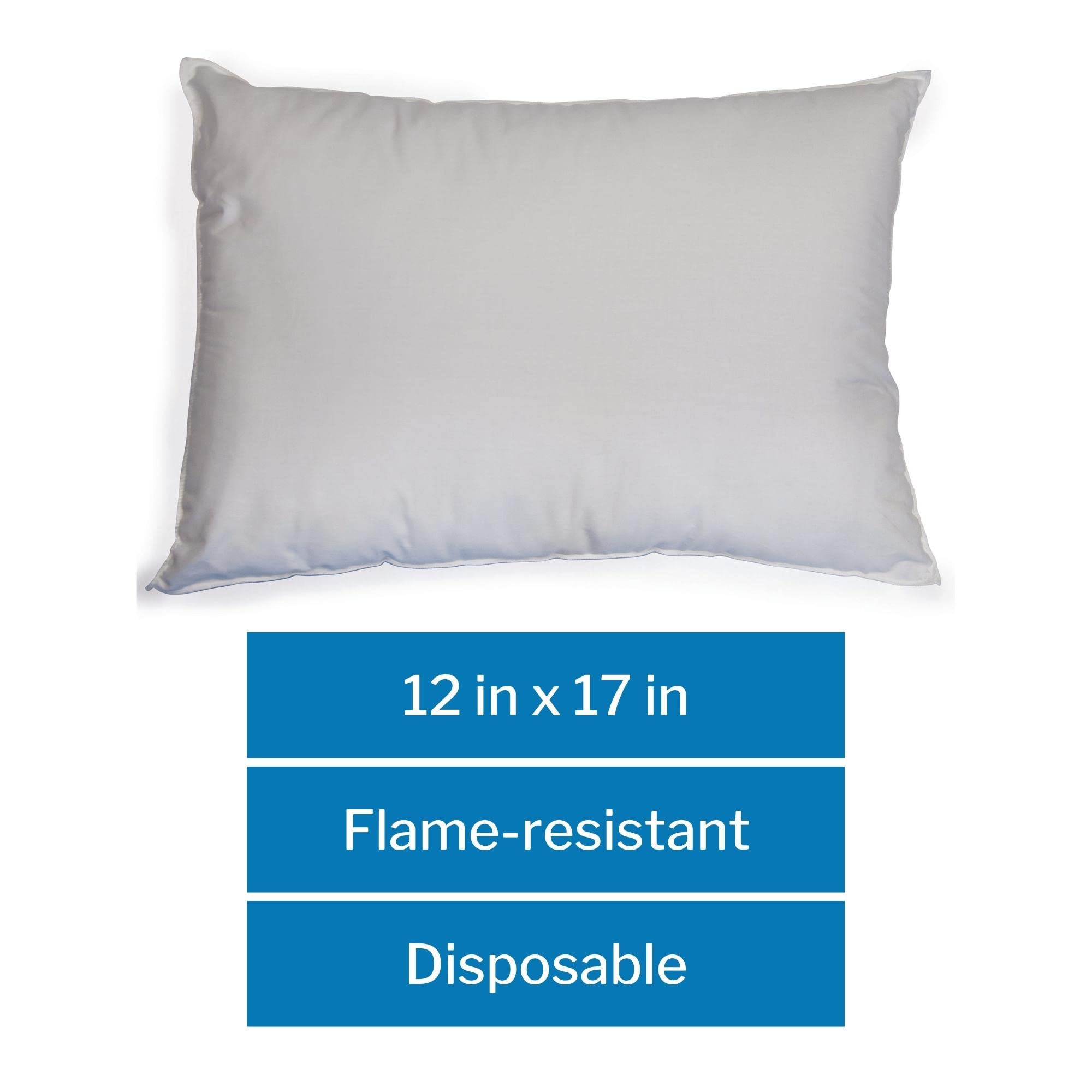 McKesson Disposable Bed Pillow [1 Count] Single Patient Use, White 12 in x 17 in - Image 3