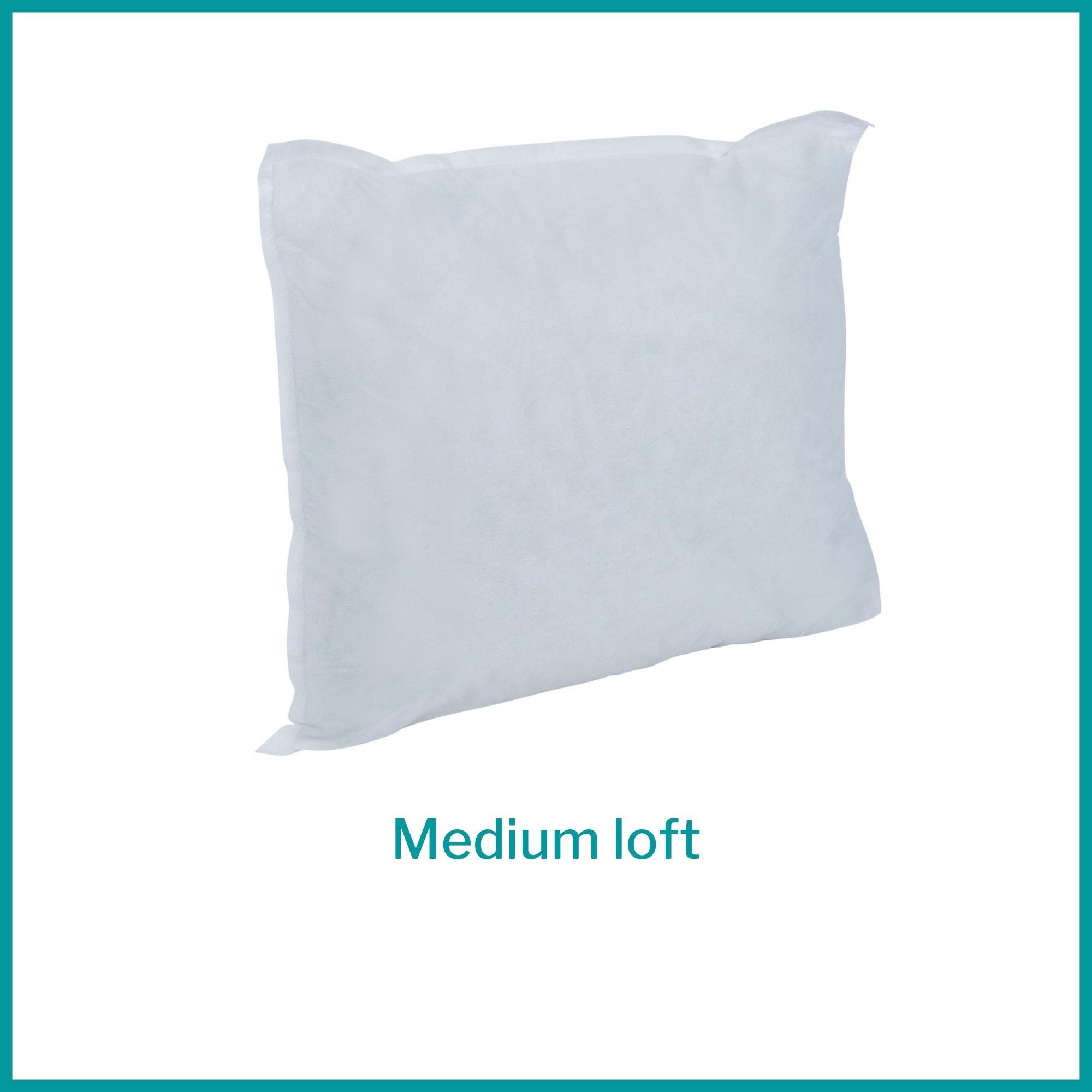 McKesson Disposable Bed Pillow [1 Count] Single Patient Use, White 20 in x 26 in - Image 3