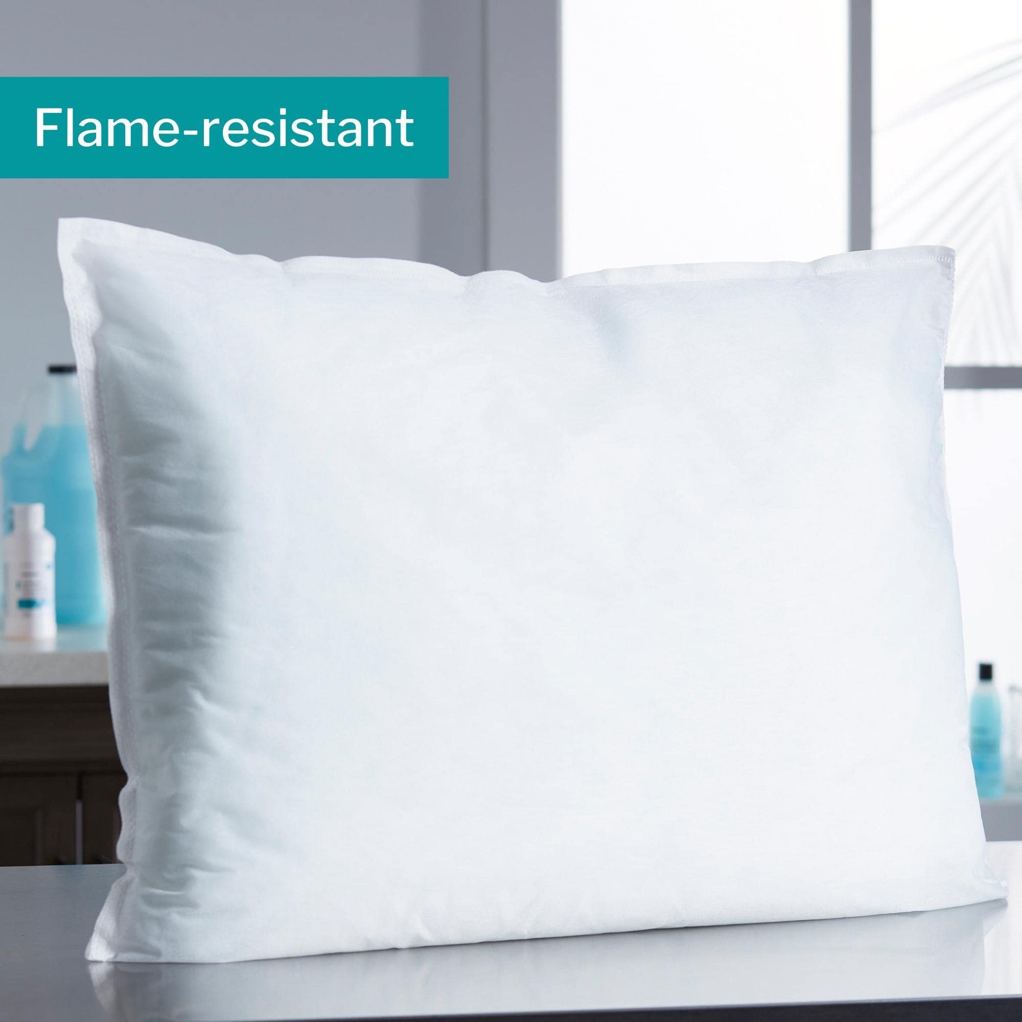 McKesson Disposable Bed Pillow [1 Count] Single Patient Use, White 20 in x 26 in - Image 5
