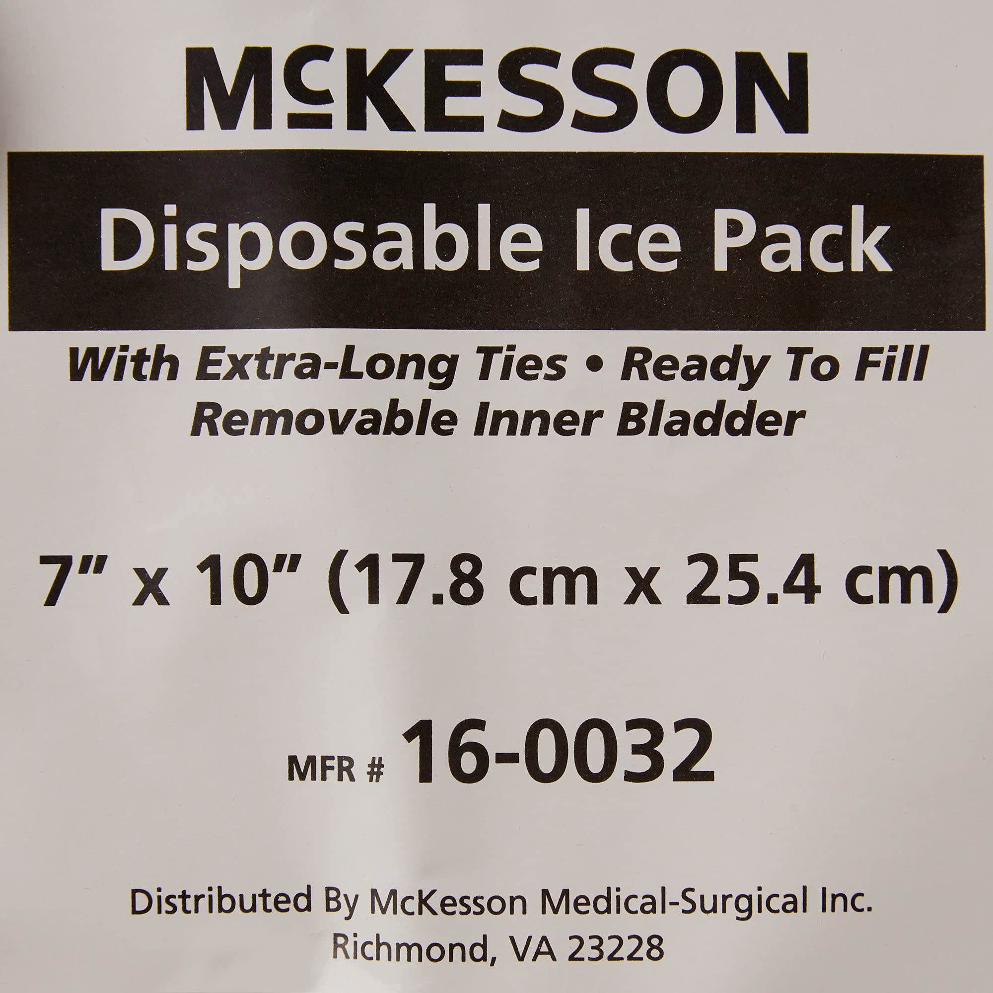 McKesson Disposable Ice Pack Bag, Tie Straps, 7 in x 10 in, 10 Count, 10 Packs, 100 Total - Image 6