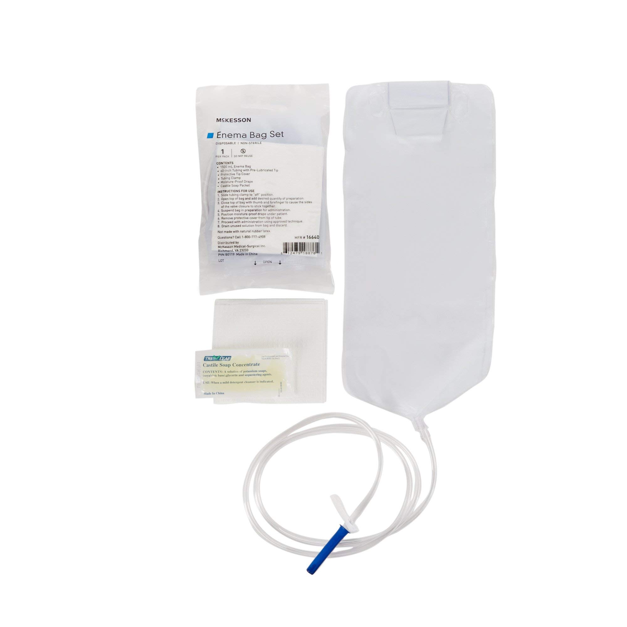 McKesson Enema Bag Set, Non-Sterile, Single Use, Disposable, 50 Count - Image 6