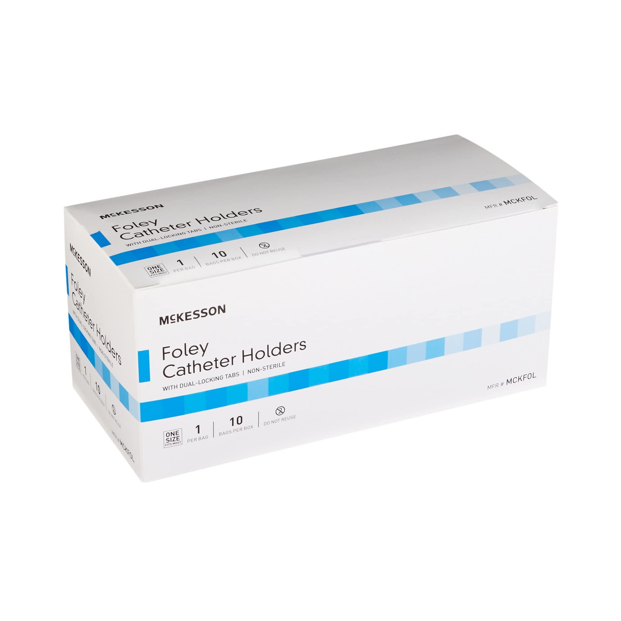 McKesson Foley Catheter Tube Holder with Dual-Locking Tabs - Urinary Leg Band Holder, 100 Count - Image 6