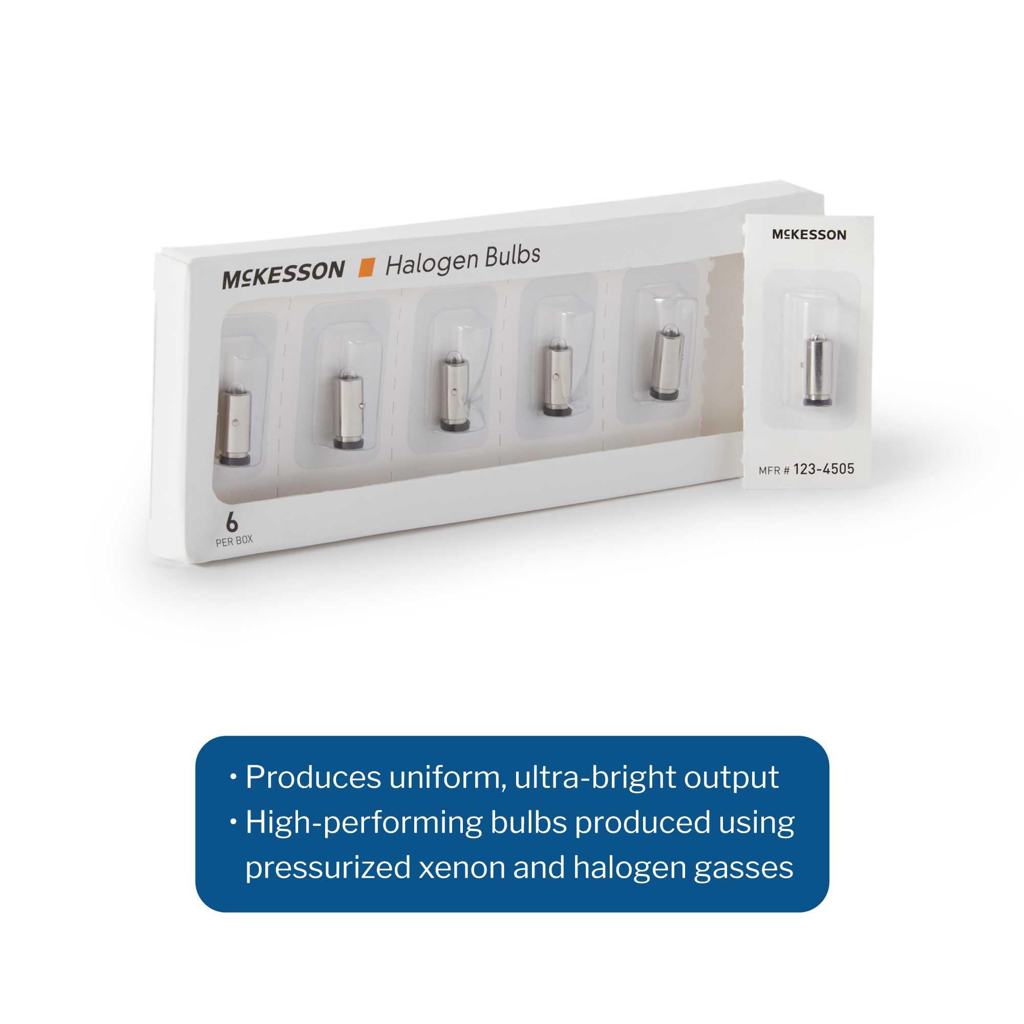 McKesson Halogen Lamp Bulbs - Fits Ophthalmoscope - 3.5 Volts, 2.5 Watts, 1 Count, 6 Packs, 6 Total - Image 3