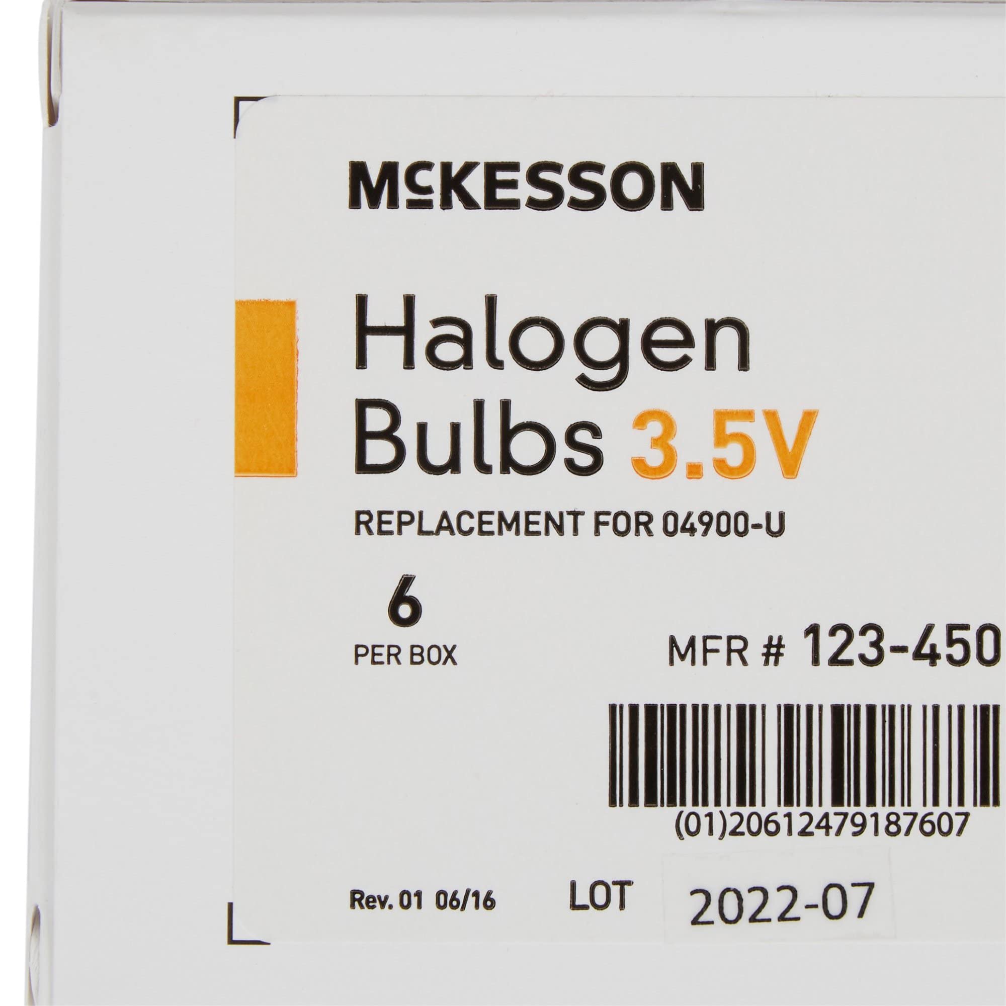 McKesson Halogen Lamp Bulbs - Fits Ophthalmoscope - 3.5 Volts, 2.5 Watts, 1 Count, 6 Packs, 6 Total - Image 7