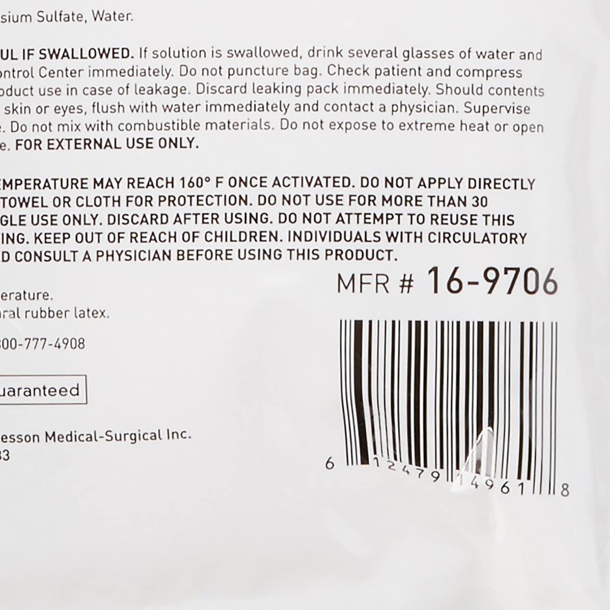 McKesson Hot Compress Instant Hot Pack [24 Pack] Disposable, Heat Packs for Pain Relief, 5 in x 7 in - Image 8