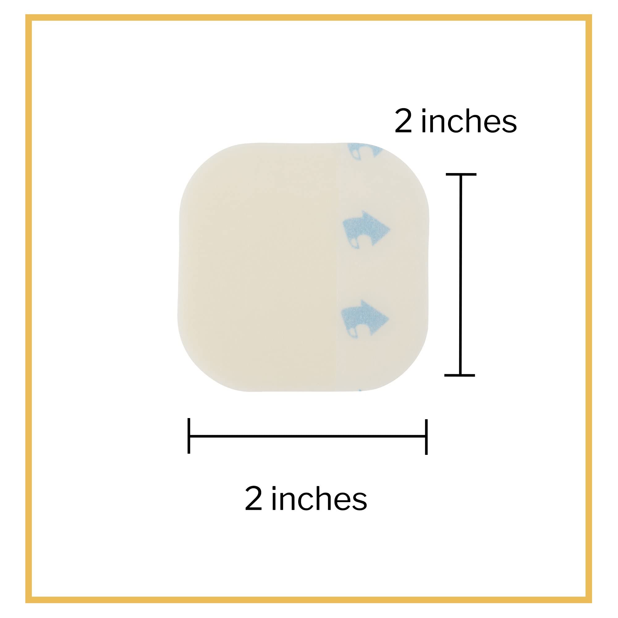 McKesson Hydrocolloid Dressing, Sterile, Thin (20 Boxes, 400 Dressings Total) - Self-Adhesive Sterile Bandage, Waterproof Patch for Bed Sore, Mild Burn, Blister, Acne Care - 2 in x 2 in - Image 7