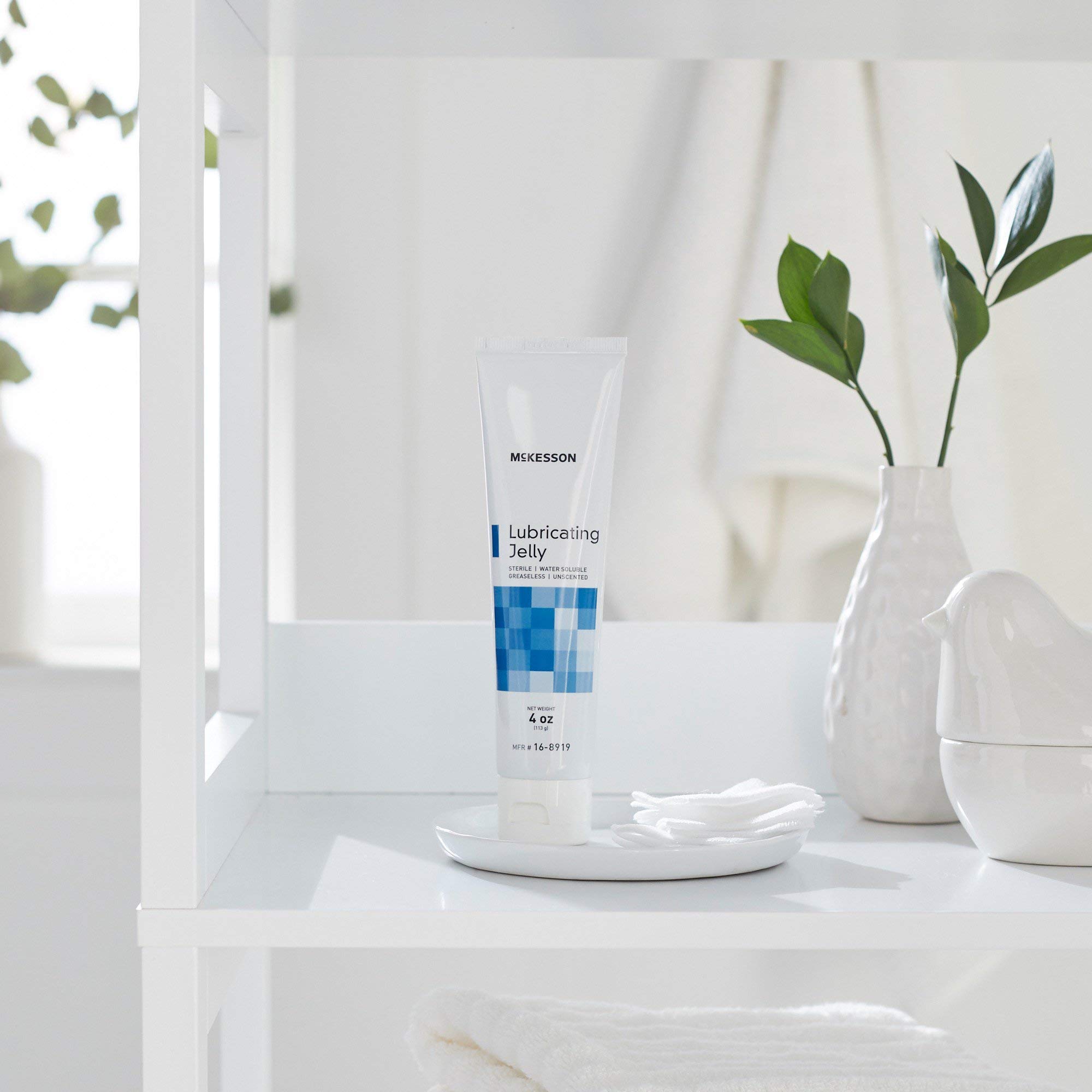 McKesson Lubricating Jelly, 4 oz [12 Count] Water Based Non-Sticky Lube, Water Soluble Lubricant Gel - for Surgical, Medical, Personal – Sterile Tube - Image 4