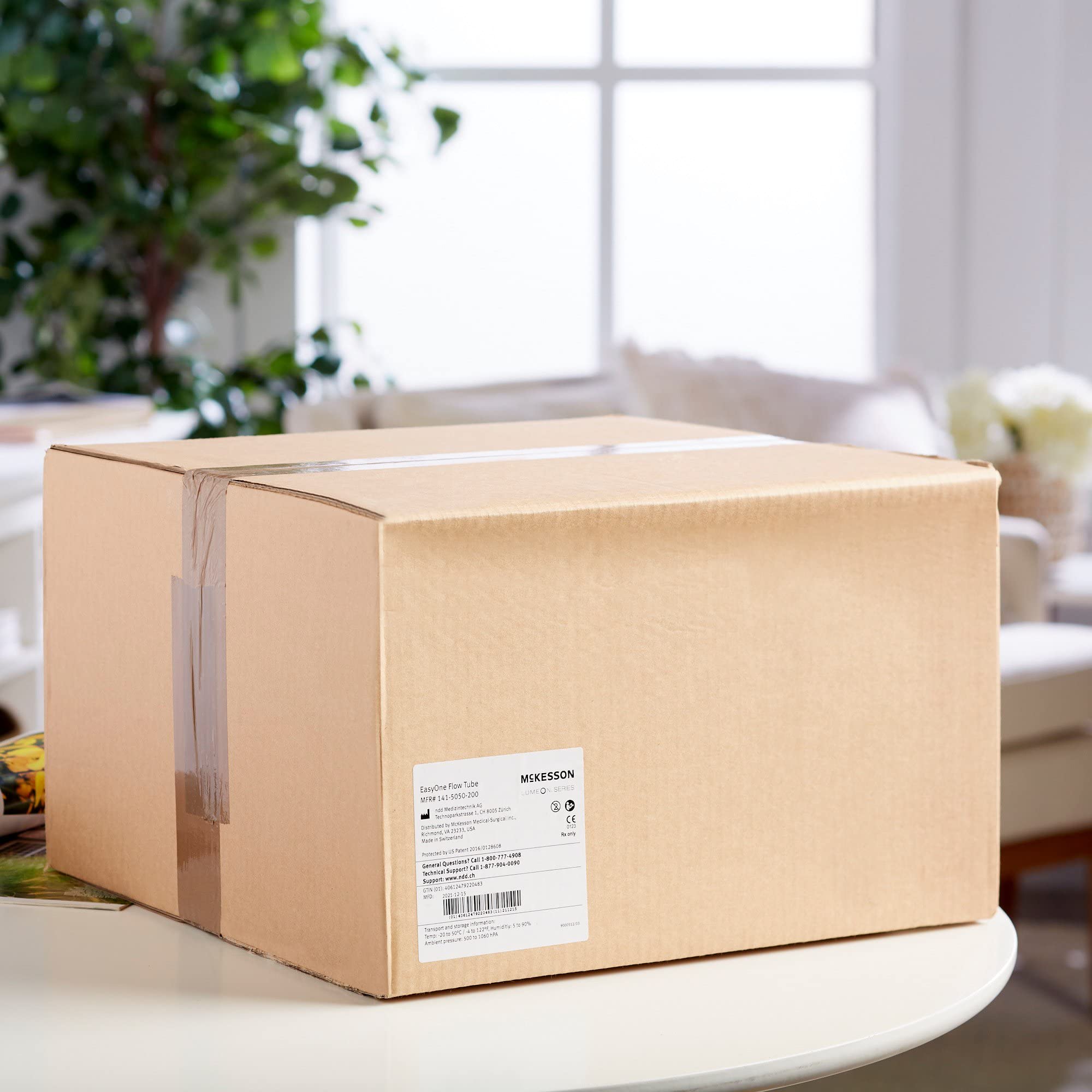 McKesson LUMEON Flow Tube - Disposable Mouthpiece, Non-Sterile Plastic Mouthpiece for Air Spirometry System, One Size, 200 Count - Image 4