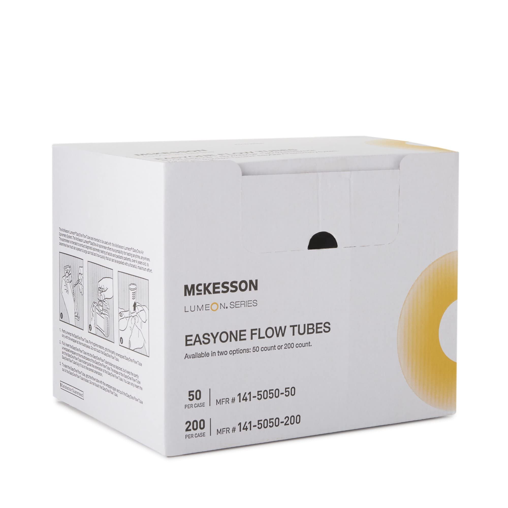 McKesson LUMEON Flow Tube - Disposable Mouthpiece, Non-Sterile Plastic Mouthpiece for Air Spirometry System, One Size, 200 Count - Image 5