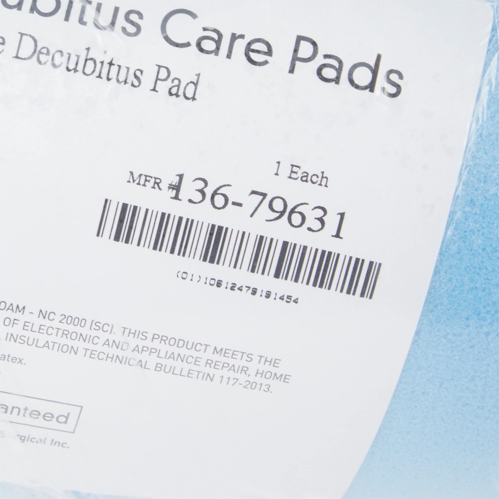 McKesson Mattress Overlay - Convoluted Foam Decubitus Care Pad, Mattress Topper for Ulcers, Pressure Sores, Bedsores - Blue, 72 in x 20 in x 2 in, 12 Count - Image 3