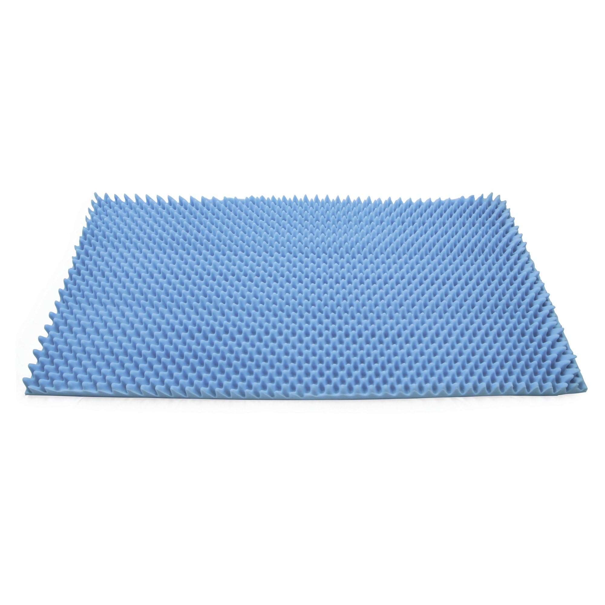 McKesson Mattress Topper Overlay, Convoluted Foam, Blue, 72 in L x 33 in x 2 in (L x W x H), 1 Count - Image 6