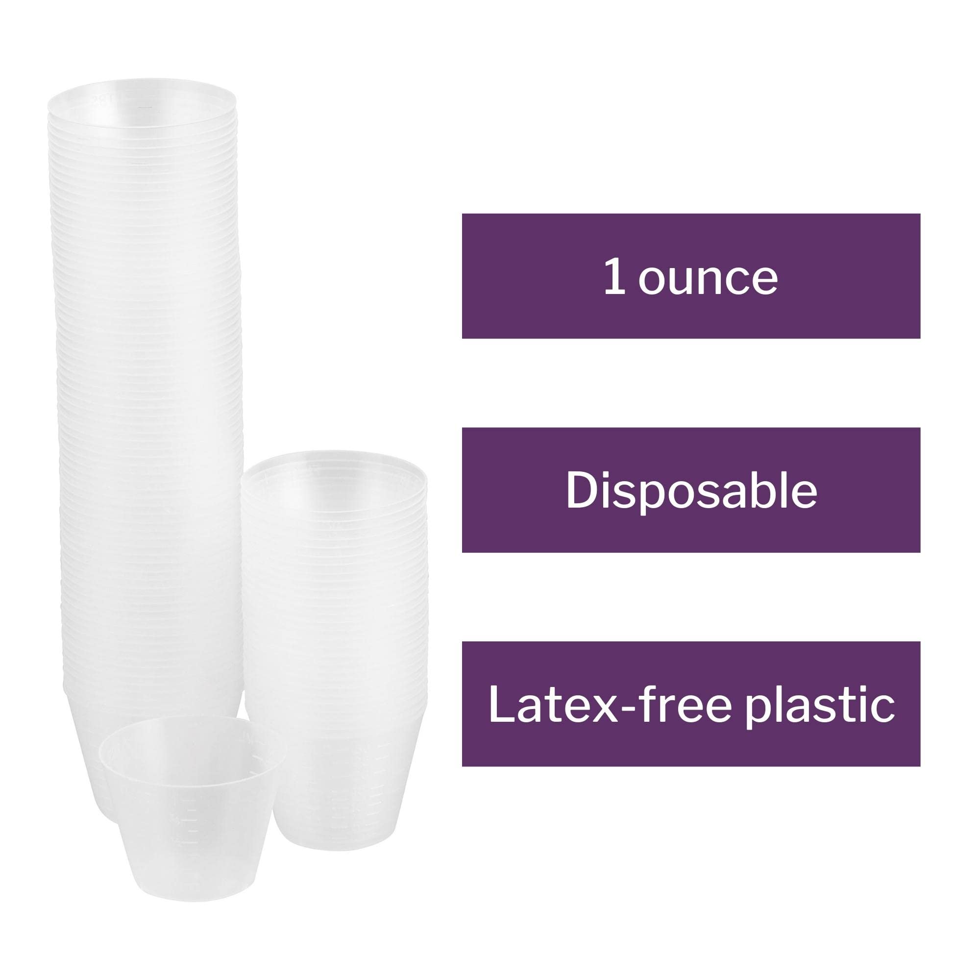 McKesson Medicine Cups, Disposable 1 oz / 30 ml [5000 Count] Plastic, Small, Mixing, Measuring, Resin, Epoxy, Translucent - Image 3