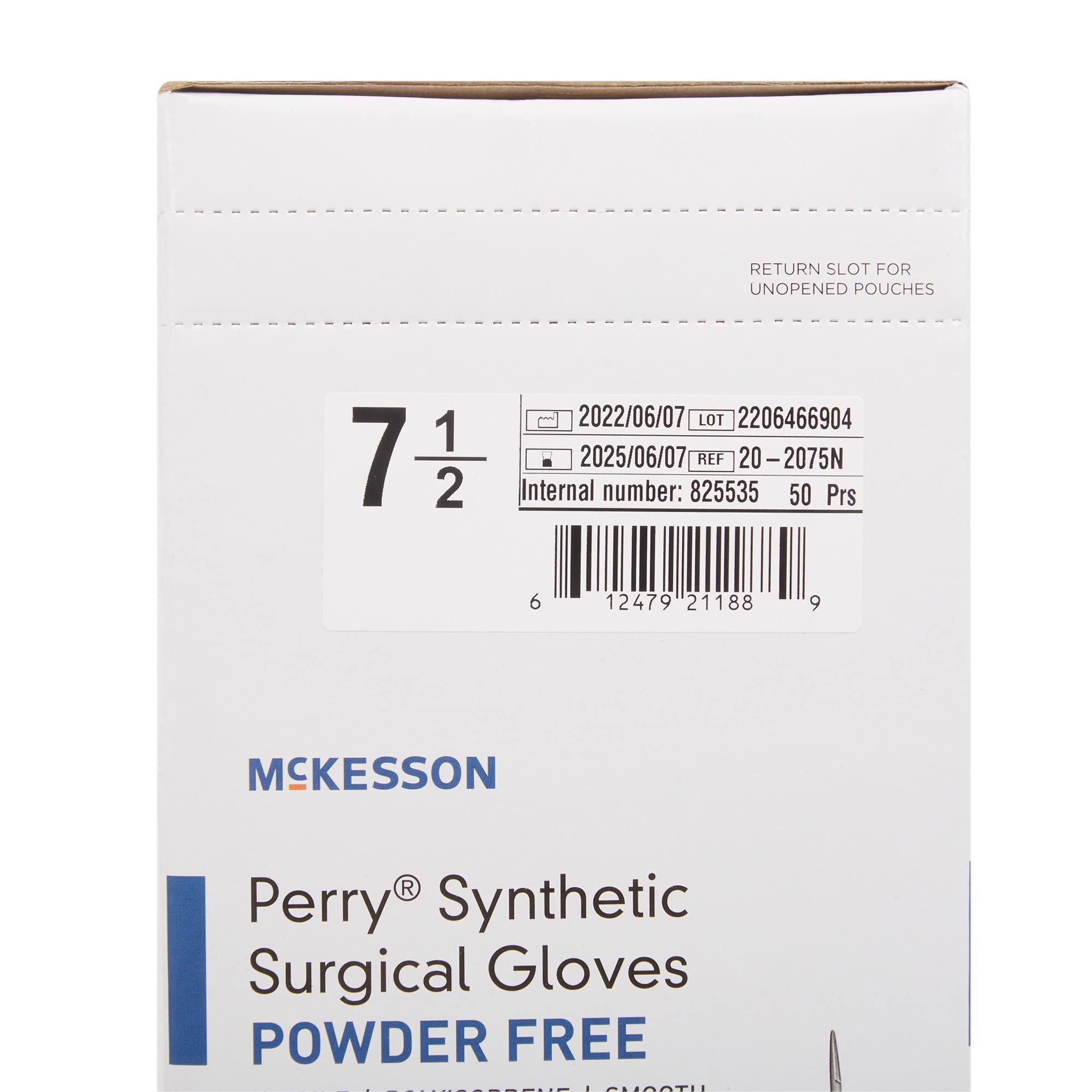 McKesson Perry Synthetic Surgical Gloves [50 Pairs] Sterile, Polyisoprene, Disposable, Powder-Free, Professional Medical and Healthcare, Chemo Tested, Size 7.5, Green - Image 9