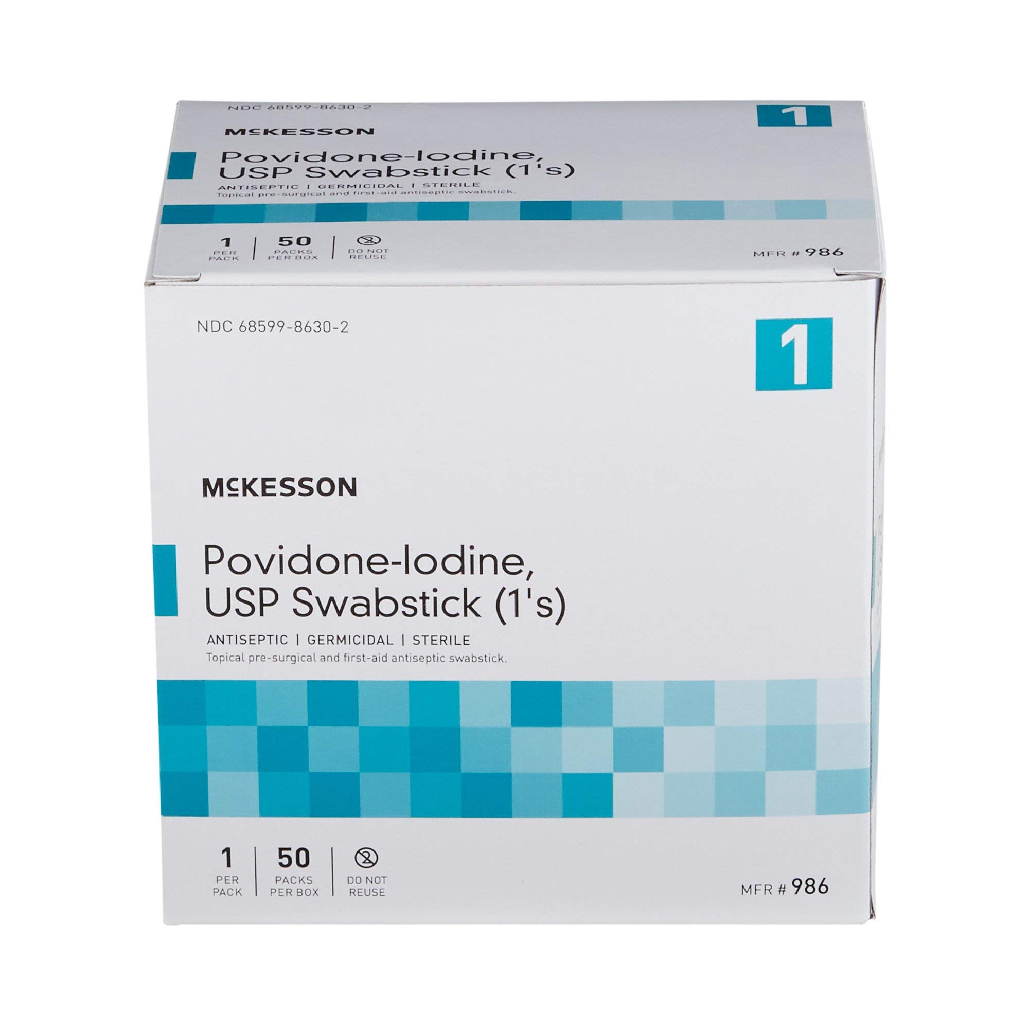 McKesson Povidone Iodine 10% Swabs Stick [50 Sticks] Sterile Swabsticks, Topical Pre-Surgical and First Aid - Image 9