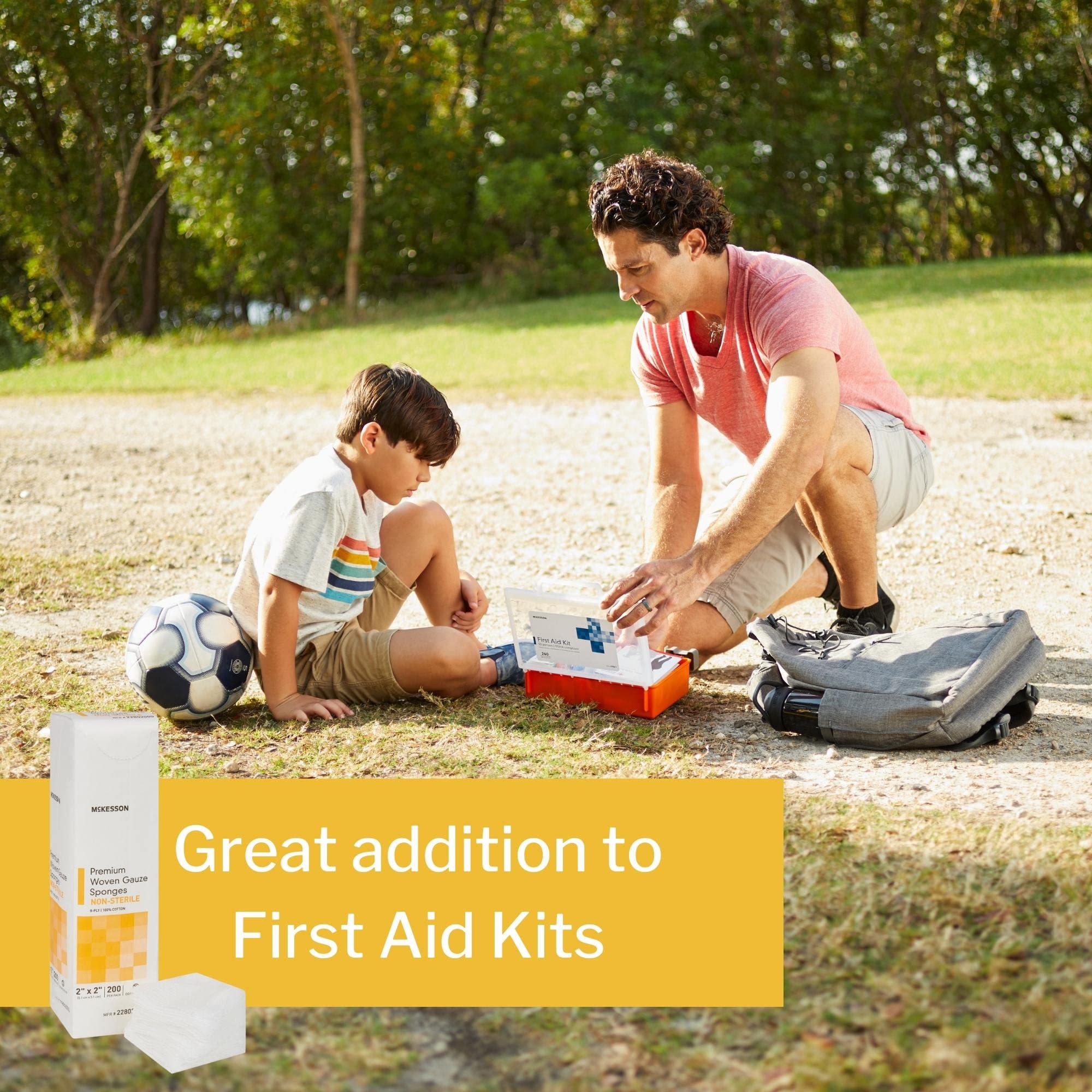 McKesson Premium Woven Gauze Sponges, Non-Sterile, 8-Ply, 100% Cotton, 2 in x 2 in, 200 per Pack, 1 Pack - Image 4