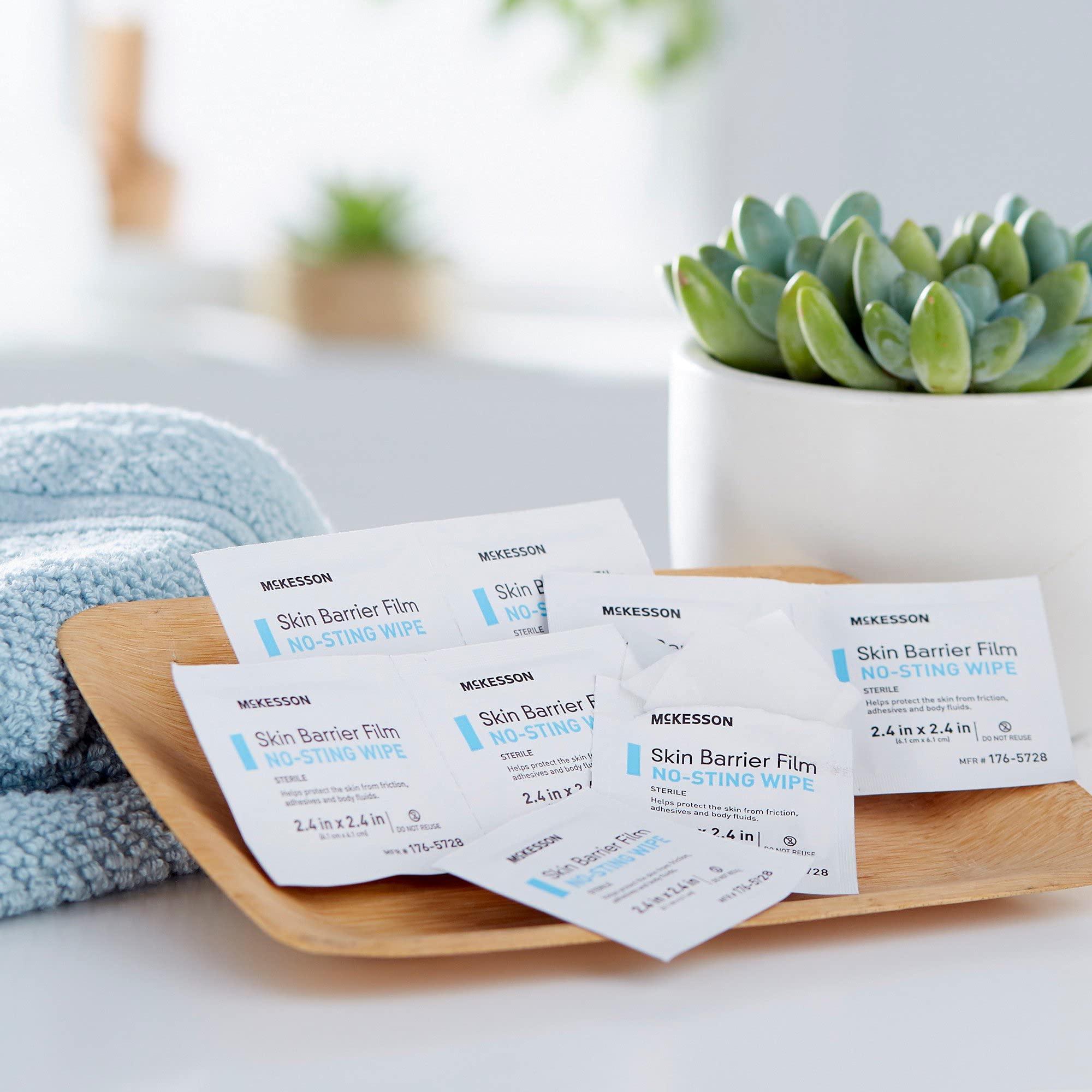 McKesson Skin Barrier Film, Sterile, No Sting Body Wipe, Individual Packet, 25 Wipes - Image 7