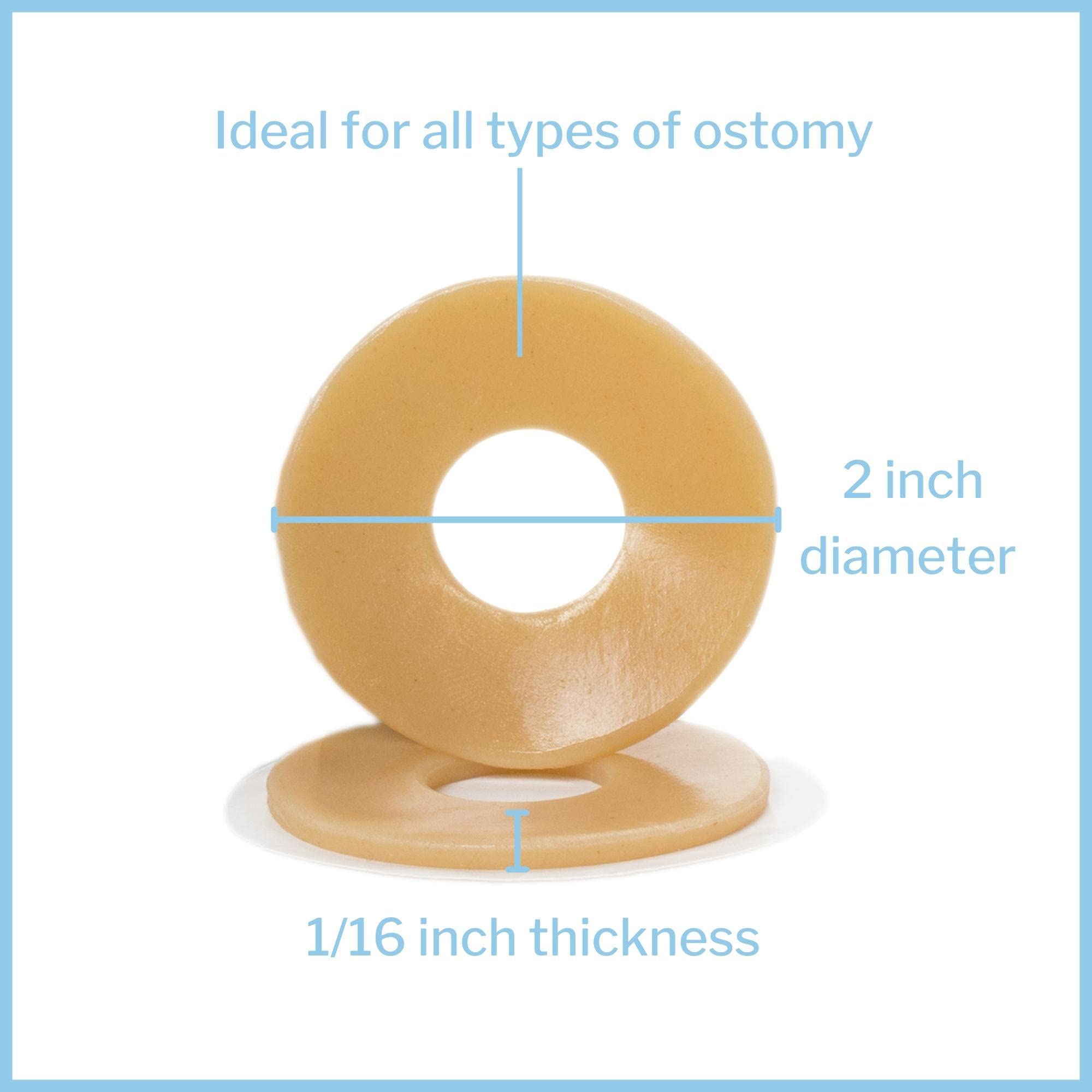 McKesson Skin Barrier Rings, Ostomy, Absorbent, Conforming Seal, Hydrocolloid, 1/16 Thickness, 2 in Diameter, 160 Count - Image 4