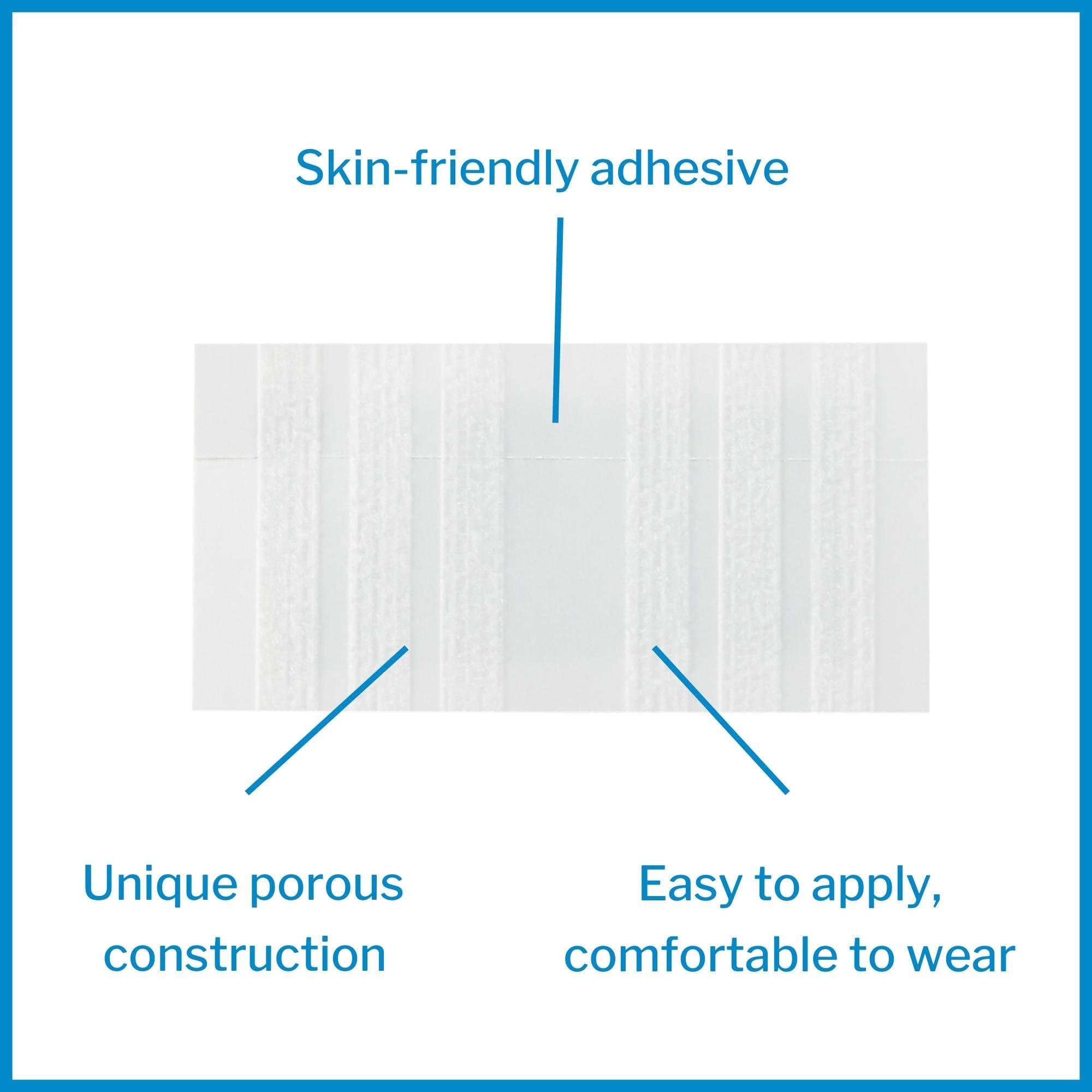 McKesson Skin Closure Adhesive Strips, Reinforced Steri Strip for Wound Care, 1/4 in x 1 1/2 in, 6 Per Pack, 50 Packs, 300 Total - Image 3