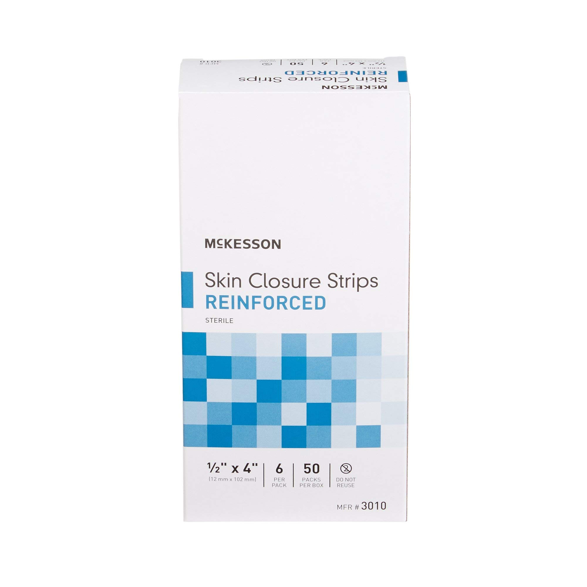 McKesson Skin Closure Strips, Sterile, Reinforced, 1/2 in x 4 in, 200 Count - Image 8