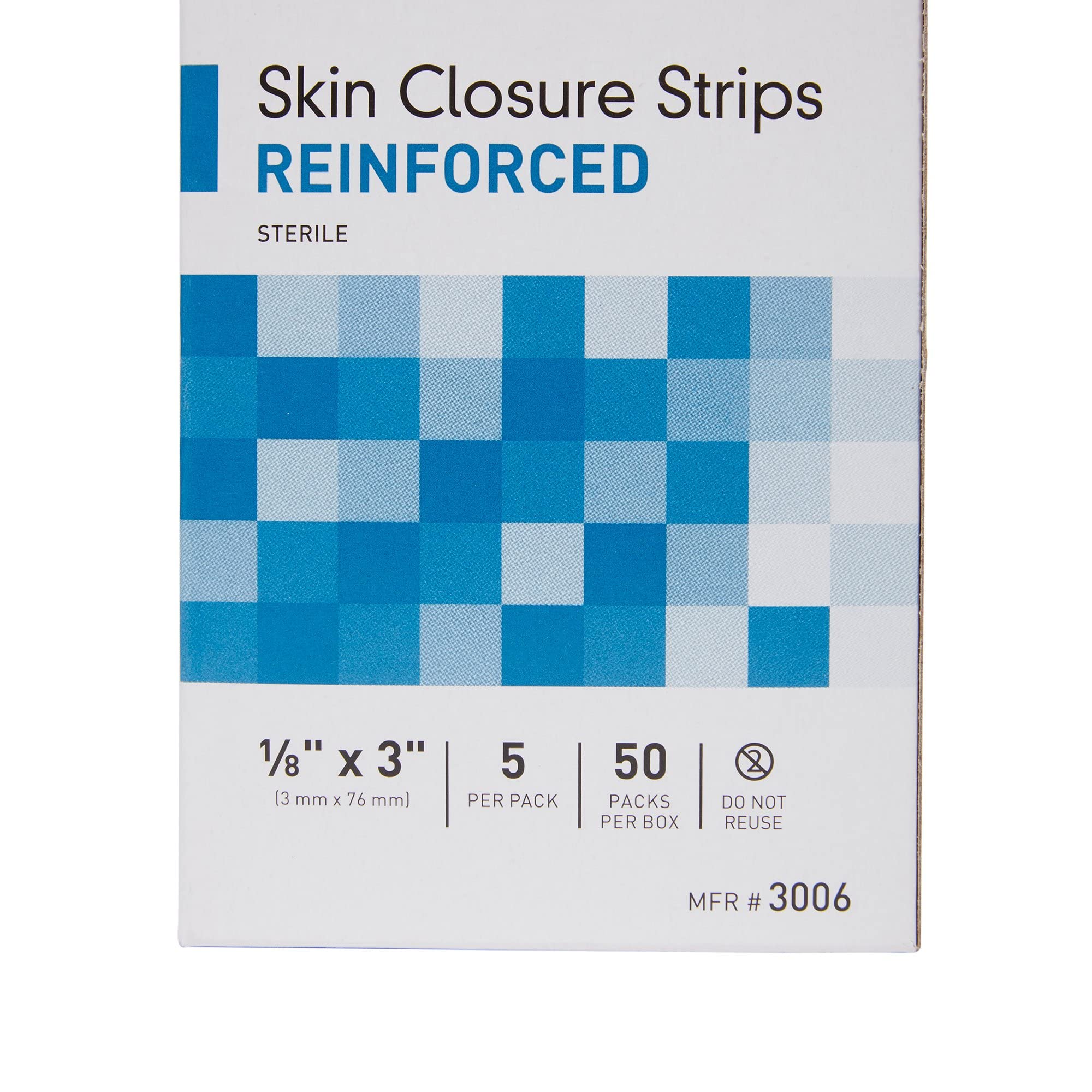 McKesson Skin Closure Strips, Sterile, Reinforced, 1/8 in x 3 in, 50 Count - Image 8