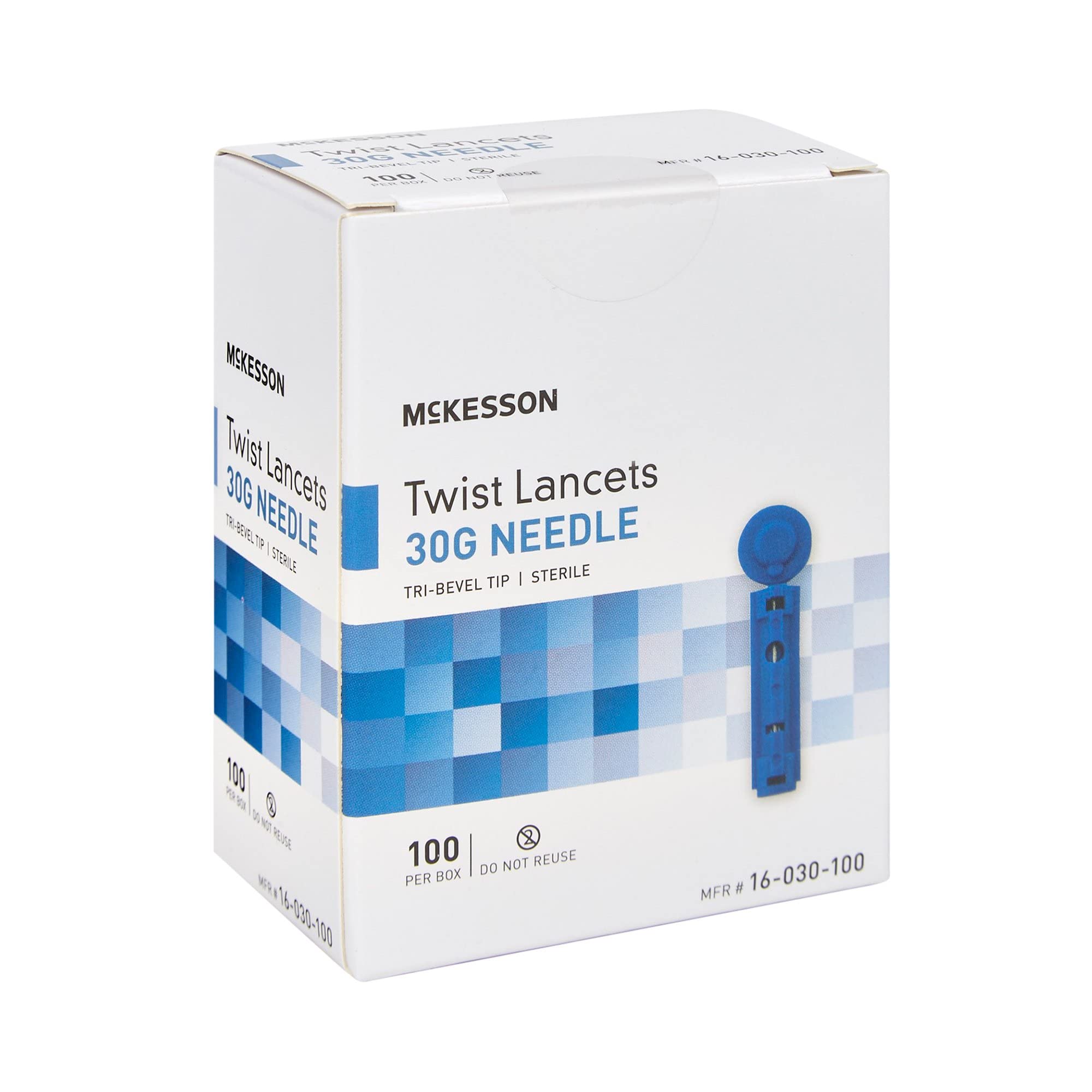 McKesson Twist Lancets - 30G Needle, Ideal for Blood Testing, Blue Lancets for Blood Surgar Testing, 100 Count, 50 Packs, 5000 Total - Image 7