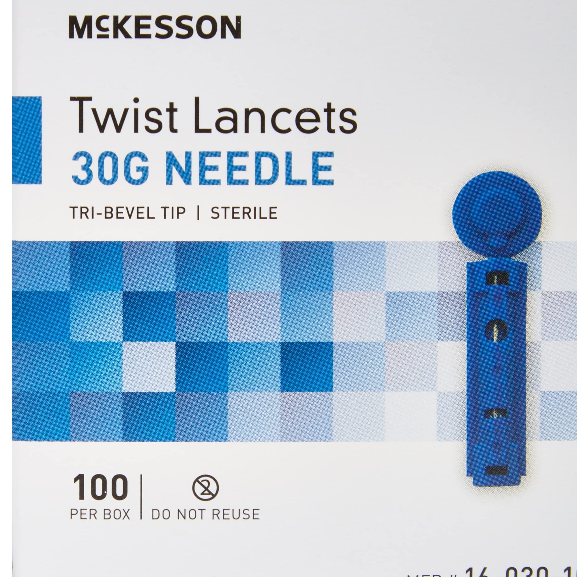 McKesson Twist Lancets - 30G Needle, Ideal for Blood Testing, Blue Lancets for Blood Surgar Testing, 100 Count, 50 Packs, 5000 Total - Image 8